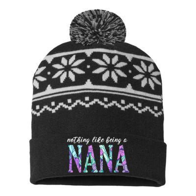 Nothing Like Being A Nana Cute Gift USA-Made Snowflake Beanie