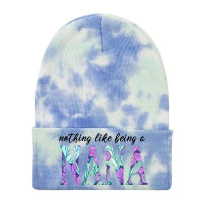 Nothing Like Being A Nana Cute Gift Tie Dye 12in Knit Beanie