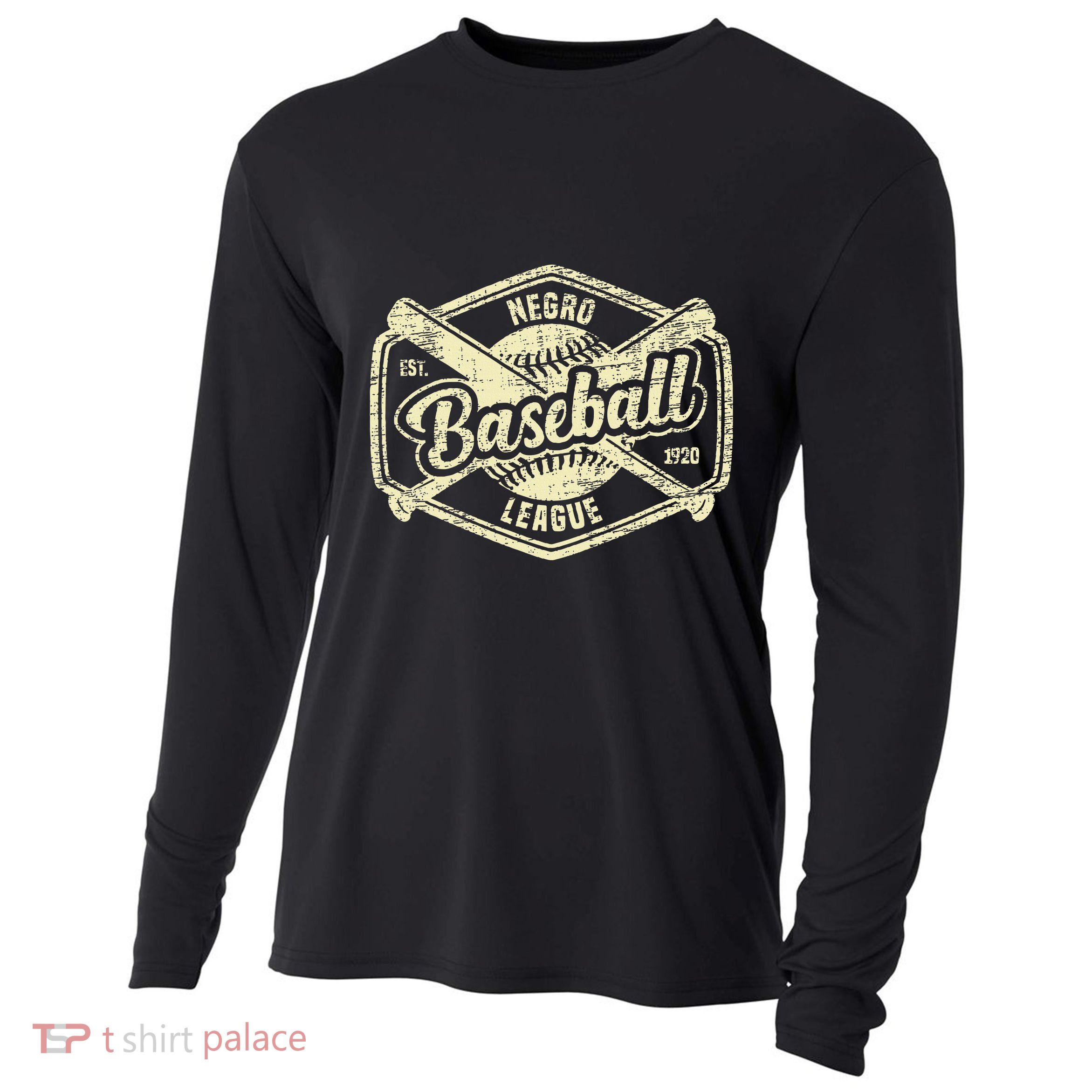 Negro League Baseball Apparel Black History Month Cooling Performance Long Sleeve Crew