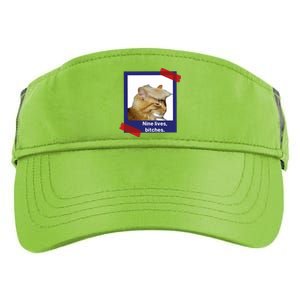 Nine Lives Bitches Funny Trump Cat Adult Drive Performance Visor