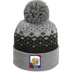 Nine Lives Bitches Funny Trump Cat The Baniff Cuffed Pom Beanie