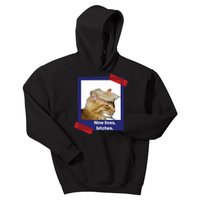 Nine Lives Bitches Funny Trump Cat Kids Hoodie