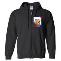 Nine Lives Bitches Funny Trump Cat Full Zip Hoodie