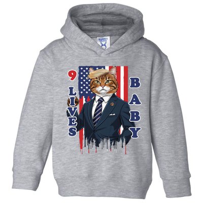 Nine Lives Baby Cat In Suite With Trump Hair Toddler Hoodie