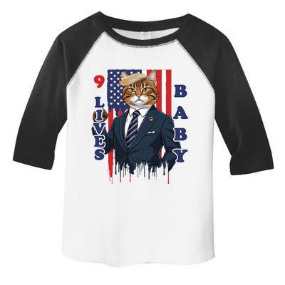 Nine Lives Baby Cat In Suite With Trump Hair Toddler Fine Jersey T-Shirt