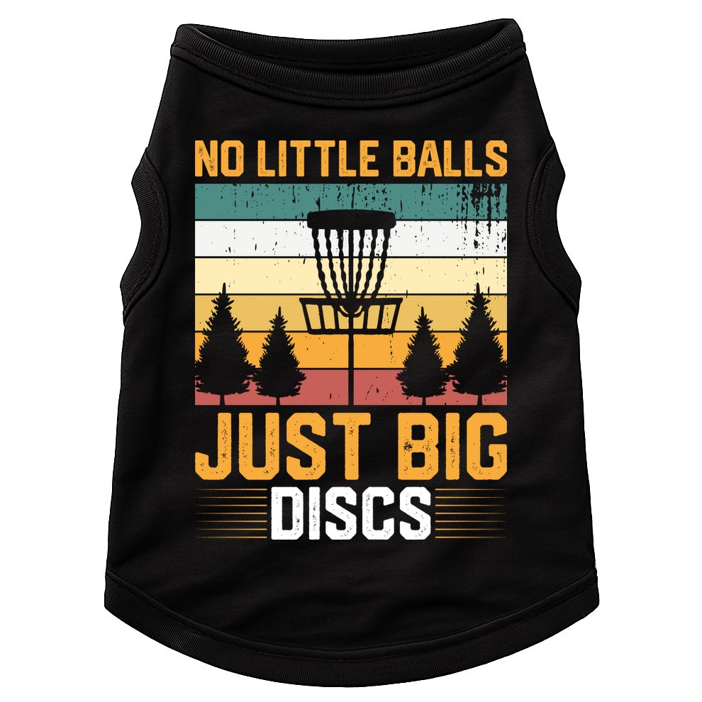 No Little Balls Just Big Vintage Disc Golf Frisbee Golf Doggie Tank