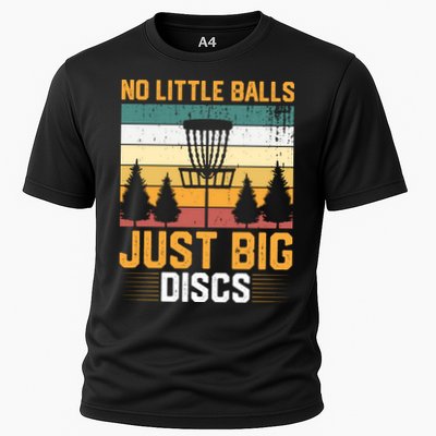 No Little Balls Just Big Vintage Disc Golf Frisbee Golf Performance Shirt