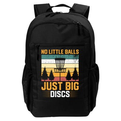No Little Balls Just Big Vintage Disc Golf Frisbee Golf Backpack