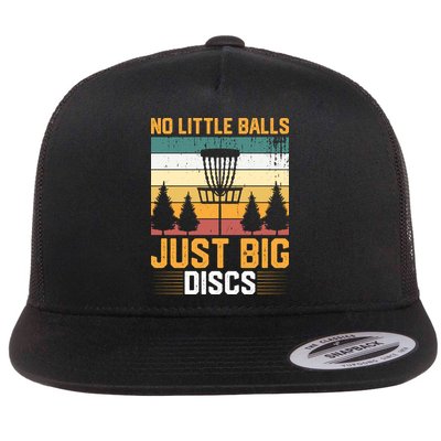 No Little Balls Just Big Vintage Disc Golf Frisbee Golf Flatbill Hat