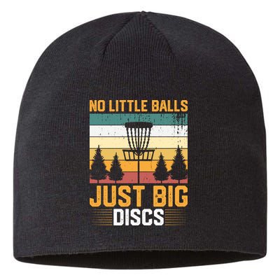No Little Balls Just Big Vintage Disc Golf Frisbee Golf Sustainable Beanie