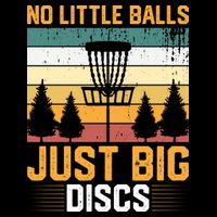 No Little Balls Just Big Vintage Disc Golf Frisbee Golf Bag