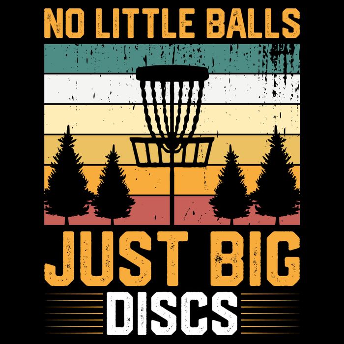 No Little Balls Just Big Vintage Disc Golf Frisbee Golf Bag