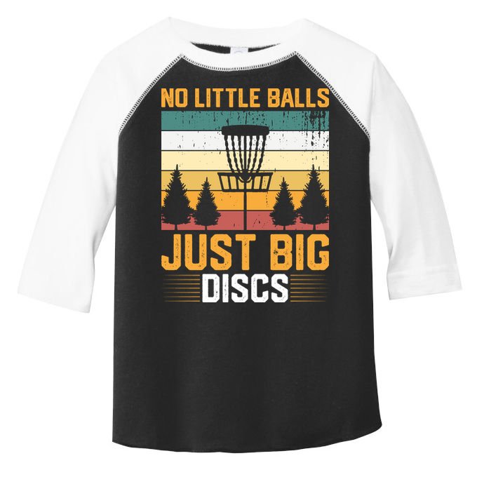 No Little Balls Just Big Vintage Disc Golf Frisbee Golf Toddler Fine Jersey T-Shirt