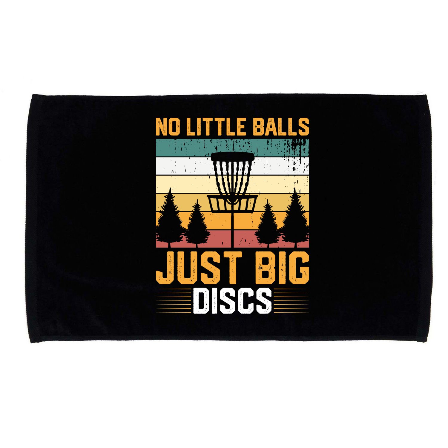 No Little Balls Just Big Vintage Disc Golf Frisbee Golf Microfiber Hand Towel