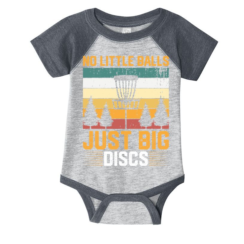 No Little Balls Just Big Vintage Disc Golf Frisbee Golf Infant Baby Jersey Bodysuit