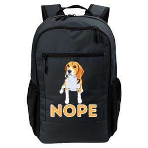 Nope Lazy Beagle Funny Beagle Dog Lover Pet Owner Daily Commute Backpack