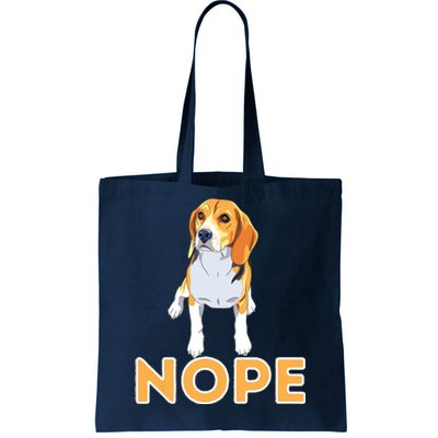 Nope Lazy Beagle Funny Beagle Dog Lover Pet Owner Tote Bag