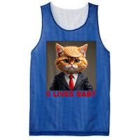 Nine Lives Baby Cat In Suite With Trump Hair Funny Mesh Reversible Basketball Jersey Tank