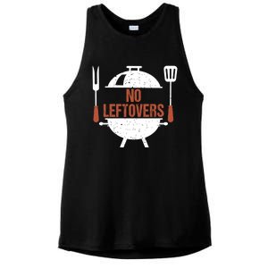 No Leftovers Bbq Grill Barbecue Gift Ladies PosiCharge Tri-Blend Wicking Tank