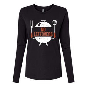 No Leftovers Bbq Grill Barbecue Gift Womens Cotton Relaxed Long Sleeve T-Shirt