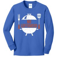 No Leftovers Bbq Grill Barbecue Gift Kids Long Sleeve Shirt