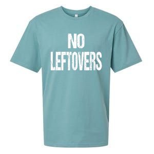 No Leftovers Bbq Grill Barbecue Gift Sueded Cloud Jersey T-Shirt