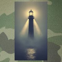 Nautical Lighthouse Beam Ocean Maritime Fog Legacy Tie Dye Trucker Hat