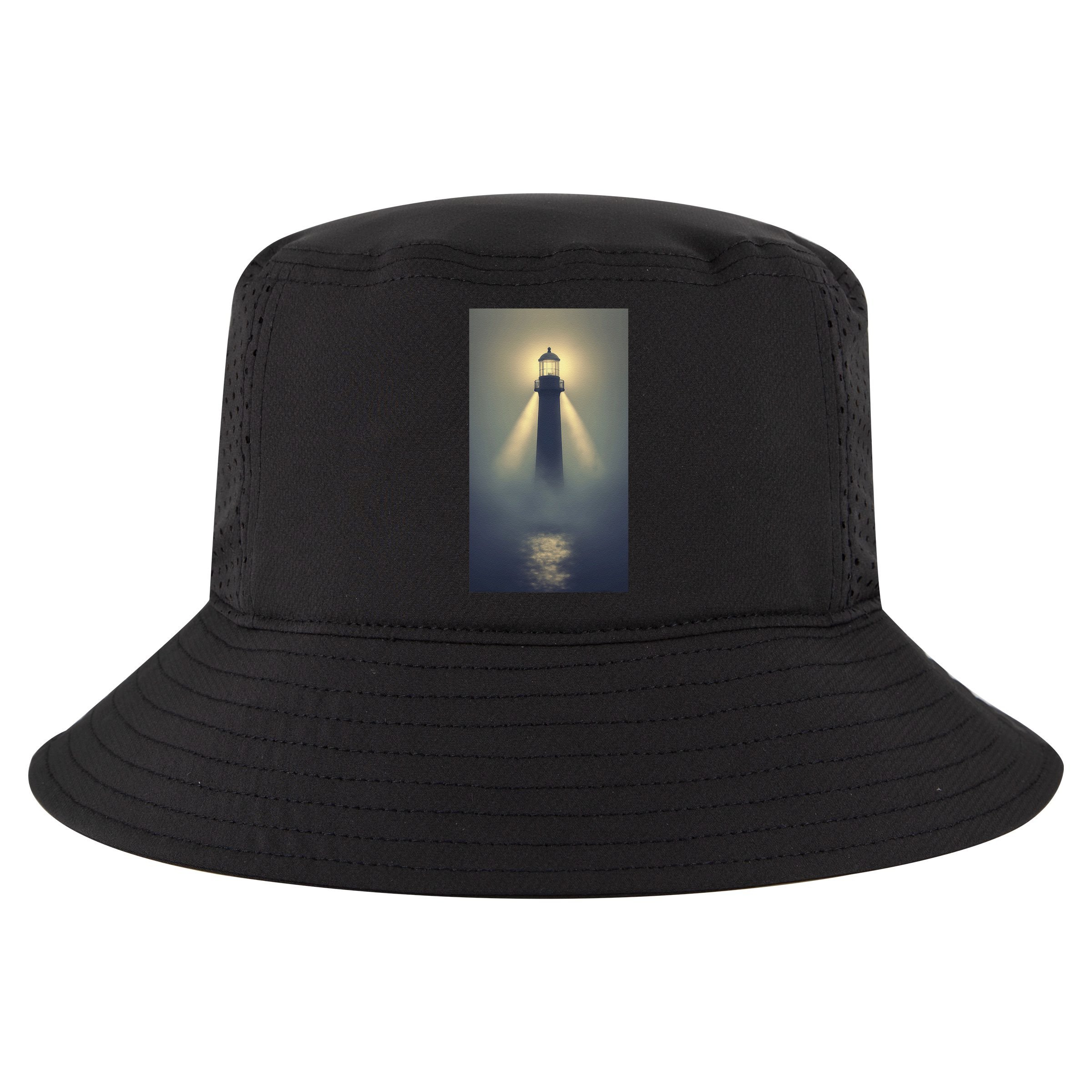 Nautical Lighthouse Beam Ocean Maritime Fog Cool Comfort Performance Bucket Hat
