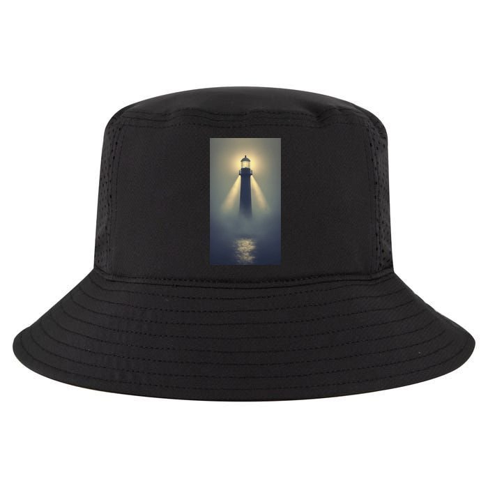 Nautical Lighthouse Beam Ocean Maritime Fog Cool Comfort Performance Bucket Hat
