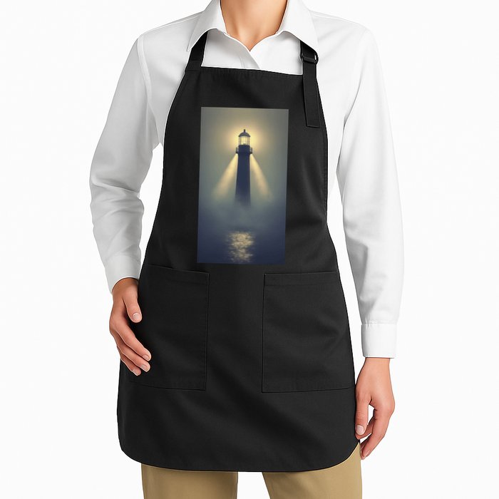 Nautical Lighthouse Beam Ocean Maritime Fog Apron