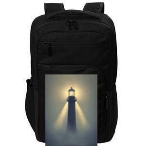 Nautical Lighthouse Beam Ocean Maritime Fog Impact Tech Backpack