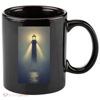 Nautical Lighthouse Beam Ocean Maritime Fog 11oz C Handle Ceramic Mug