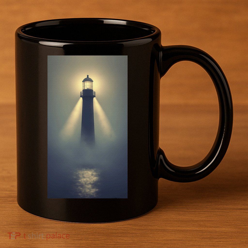 Nautical Lighthouse Beam Ocean Maritime Fog 11oz C Handle Ceramic Mug