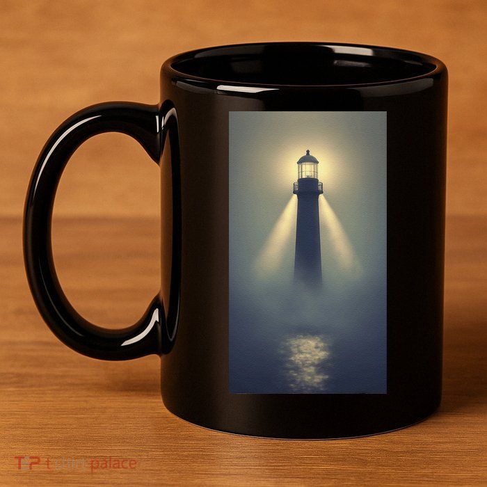 Nautical Lighthouse Beam Ocean Maritime Fog 11oz C Handle Ceramic Mug