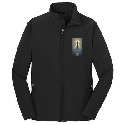 Nautical Lighthouse Beam Ocean Maritime Fog Core Soft Shell Jacket