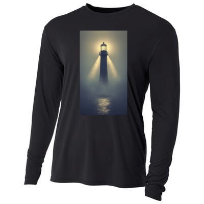 Nautical Lighthouse Beam Ocean Maritime Fog Cooling Performance Long Sleeve Crew