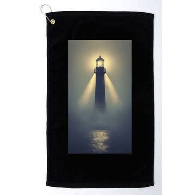 Nautical Lighthouse Beam Ocean Maritime Fog Golf Towel