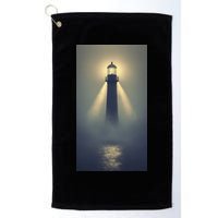 Nautical Lighthouse Beam Ocean Maritime Fog Golf Towel