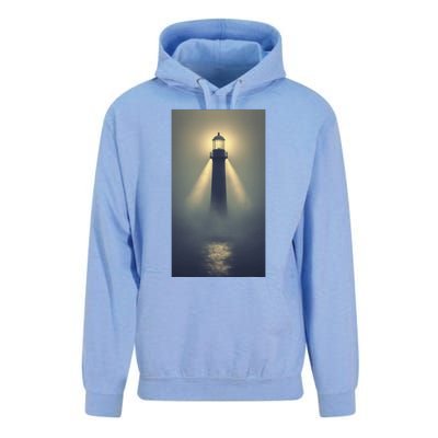 Nautical Lighthouse Beam Ocean Maritime Fog Unisex Surf Hoodie