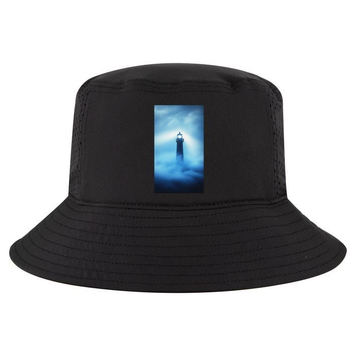 Nautical Lighthouse Beam Nautical Themes Maritime Cool Comfort Performance Bucket Hat