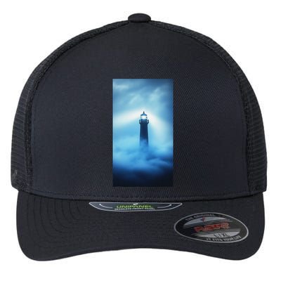Nautical Lighthouse Beam Nautical Themes Maritime Flexfit Unipanel Trucker Cap