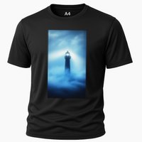 Nautical Lighthouse Beam Nautical Themes Maritime Cooling Performance Crew T-Shirt