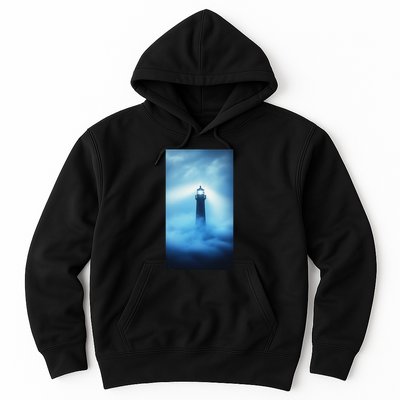 Nautical Lighthouse Beam Nautical Themes Maritime Hoodie