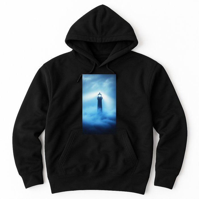 Nautical Lighthouse Beam Nautical Themes Maritime Hoodie