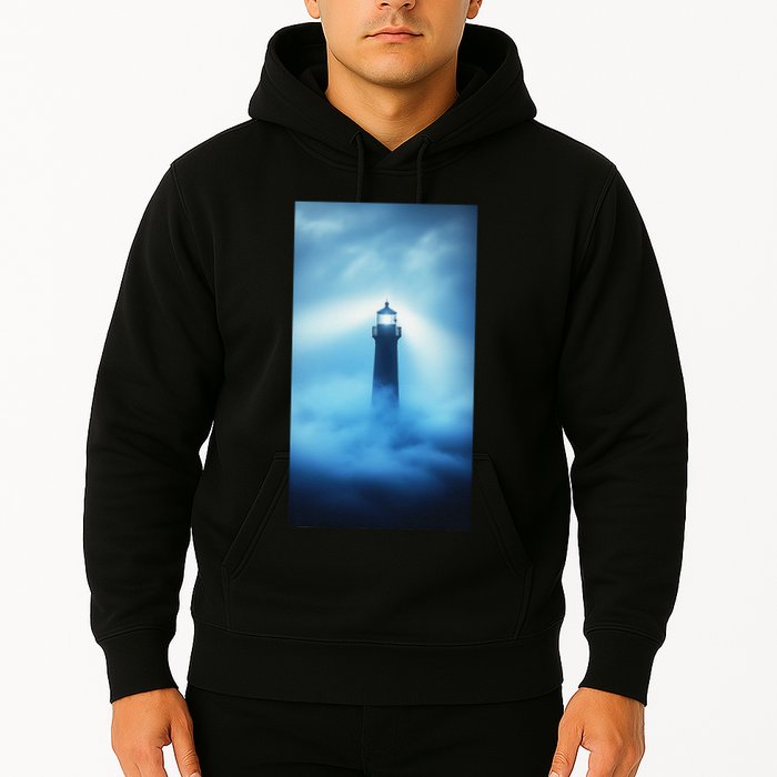 Nautical Lighthouse Beam Nautical Themes Maritime Hoodie