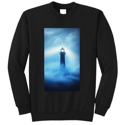 Nautical Lighthouse Beam Nautical Themes Maritime Sweatshirt