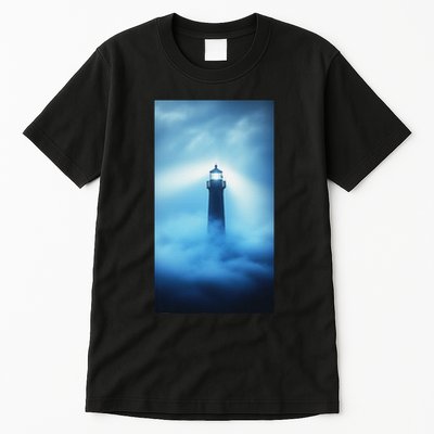 Nautical Lighthouse Beam Nautical Themes Maritime Tall T-Shirt