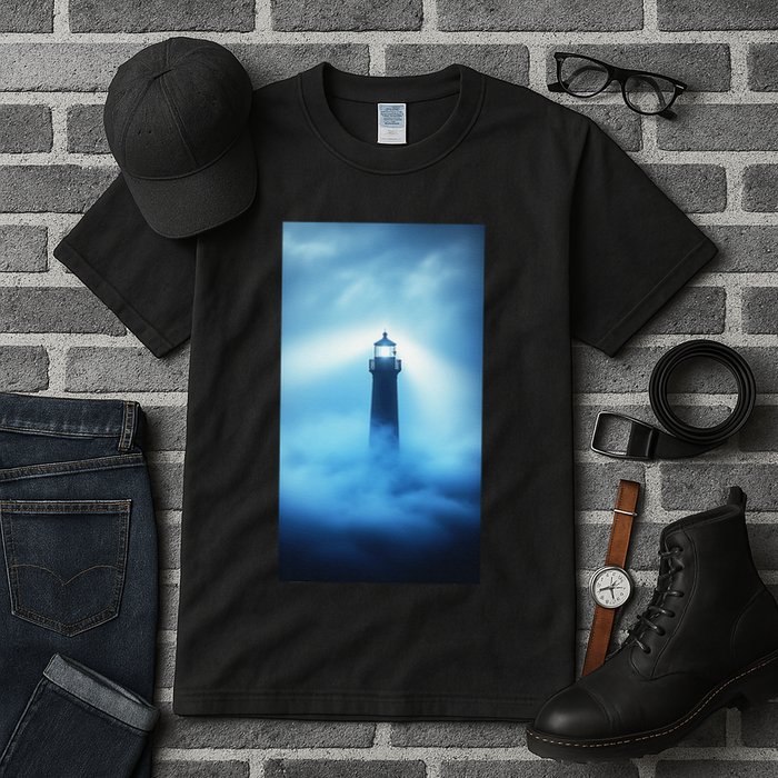 Nautical Lighthouse Beam Nautical Themes Maritime Tall T-Shirt