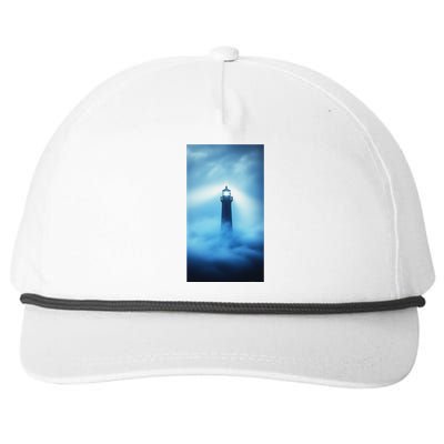 Nautical Lighthouse Beam Nautical Themes Maritime Snapback Five-Panel Rope Hat