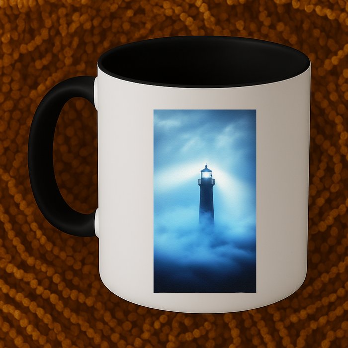 Nautical Lighthouse Beam Nautical Themes Maritime Mug